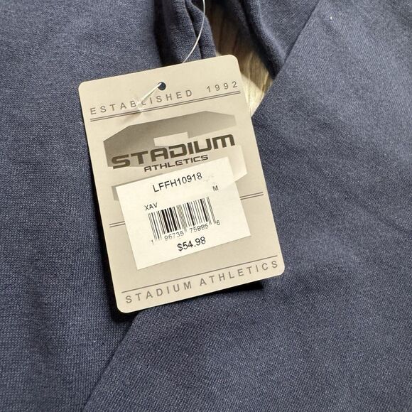 Xavier Musketeers Logo Hoodie Men’s M Blue Stadium Athletics Sewn Letters New - Picture 5 of 12